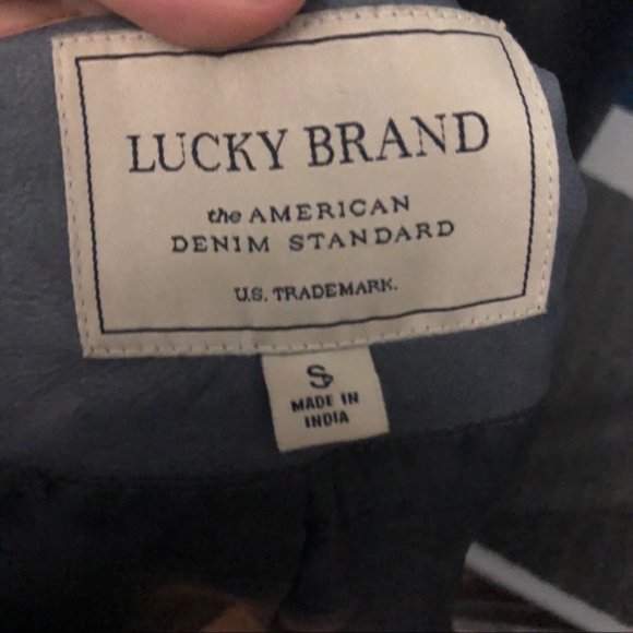 Lucky Brand Faux Leather Grey Jacket Size … - Picture 3 of 5